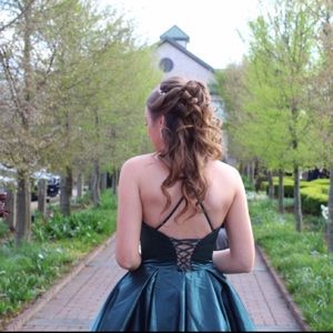 Sherri Hill Teal Prom Dress (Desc: 4257) Size: 4